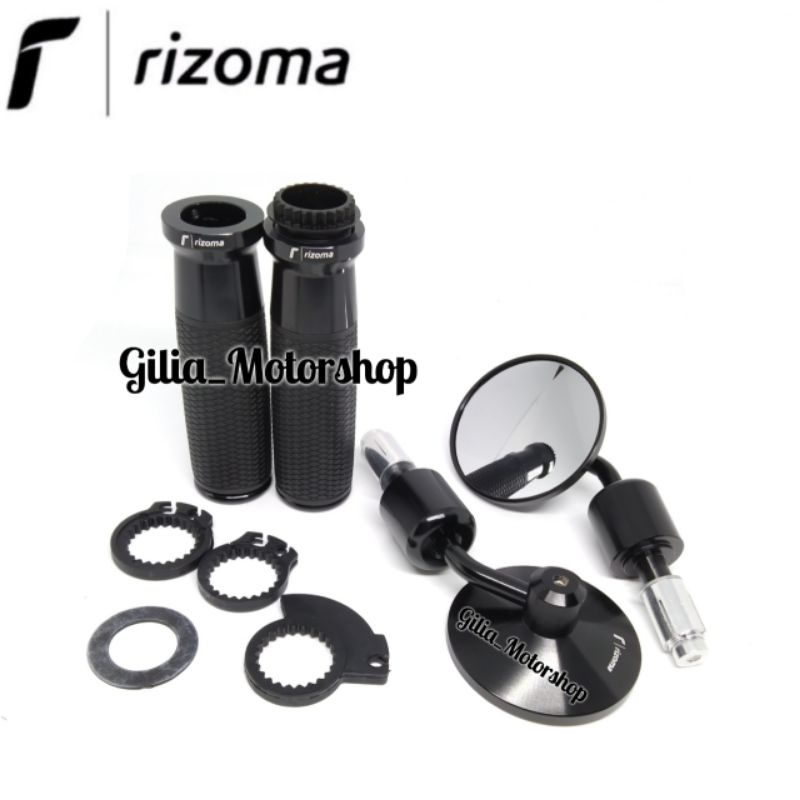 Handgrip Handfat Rizoma Urlo Full Cnc Plus Spion Jalu Bar End Oberon Rizoma Vespa Nmax Pcx Universal