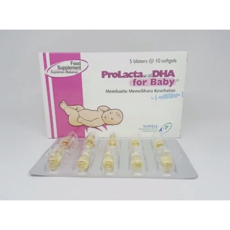 Prolacta DHA for baby strip 10 soft kapsul ( minyak ikan untuk mencerdaskan bayi )