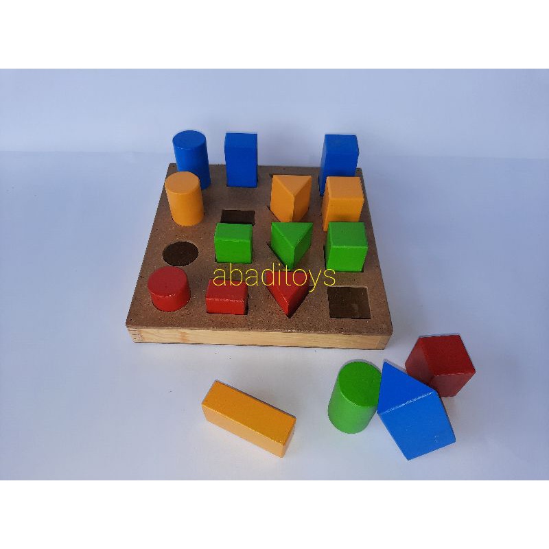 Pasak Geometri Bertingkat-Mainan Edukasi