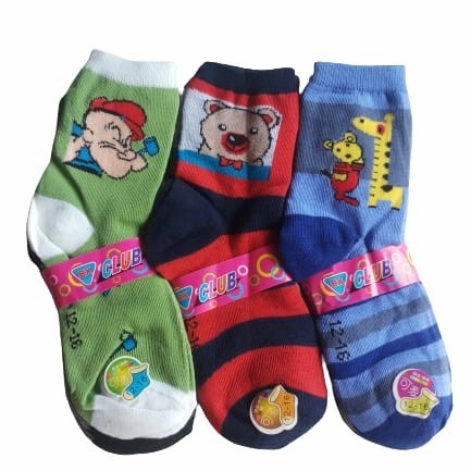 KAOS KAKI GAMBAR/ KARAKTER (import) ANAK PEREMPUAN/TK-SD (RANDOM)