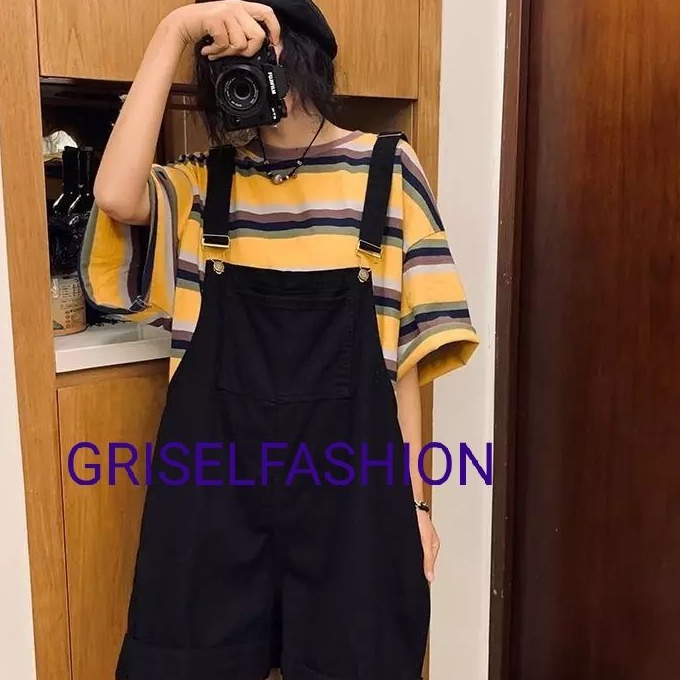 Overall Jumpsuit rompers yoona  wanita fashion korea