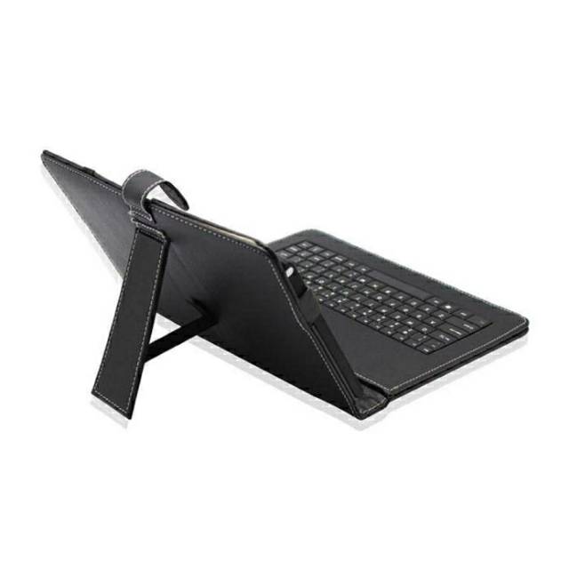 Keyboard untuk tablet 8 9 10 Inch Micro USB Tablet Keyboard Bracket Protector Keyboard Leather Case