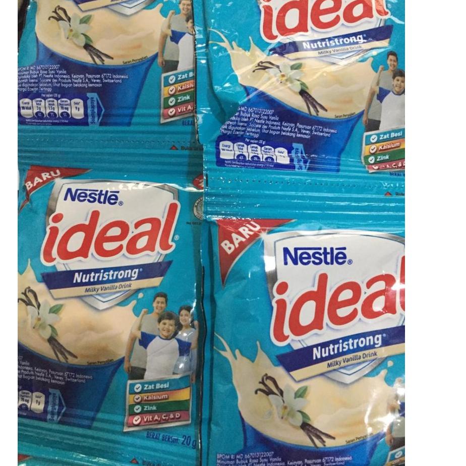

민 Susu ideal nestle susu bubuk vanilla isi 10 sachet Terlaris