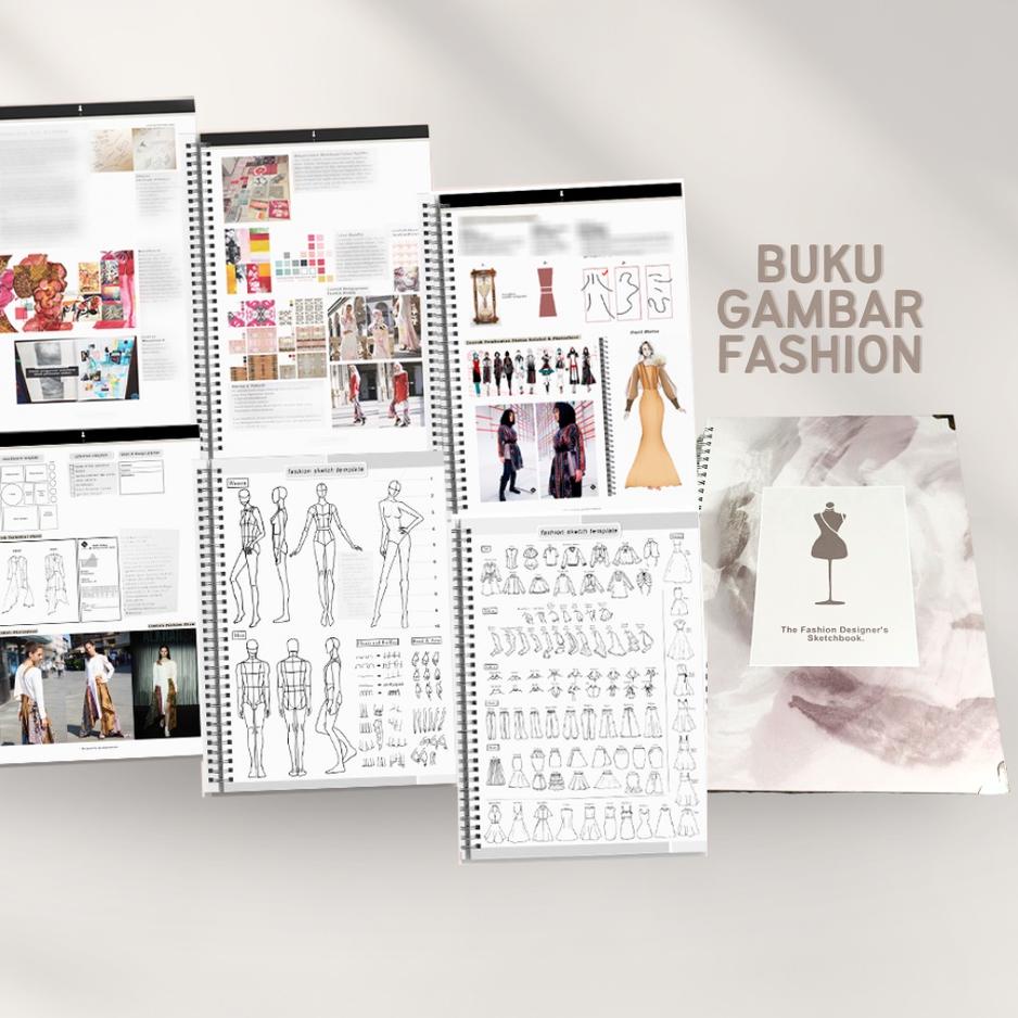 

[DISCOUNT TZ935] Alkhansas - Buku Gambar Fashion Designer (Fashion Designer's Sketchbook) Volume 8 Terupdate