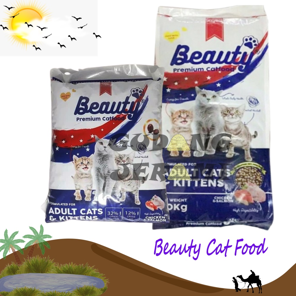Makanan Kucing BEAUTY 800 gr Kemasan Ulang For Kitten To Adult