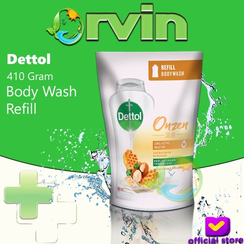 Terbaru Dettol Onzen Hachimitsu & Shea Butter Refill 410gr / Body Wash