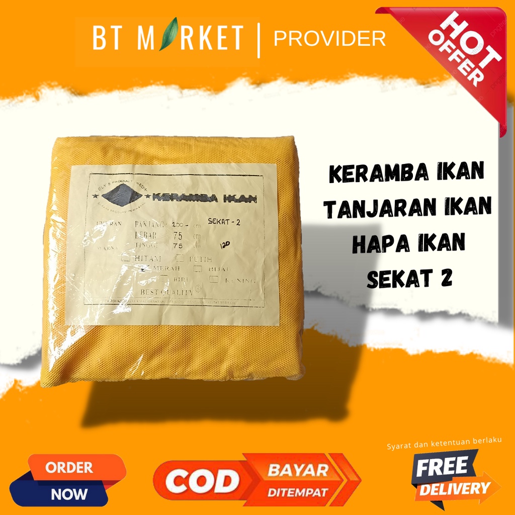 Keramba Ikan Hapa Ikan Sekat 2 Kain Strimin Halus