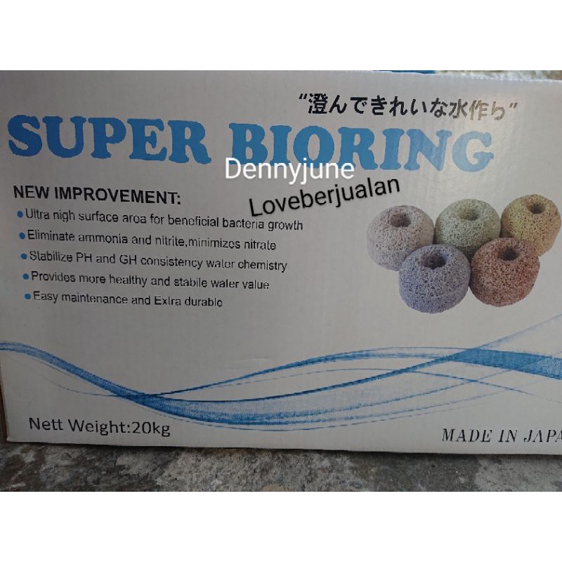 Made in Japan Media filter superbio ring penjernih air aquarium dan kolam