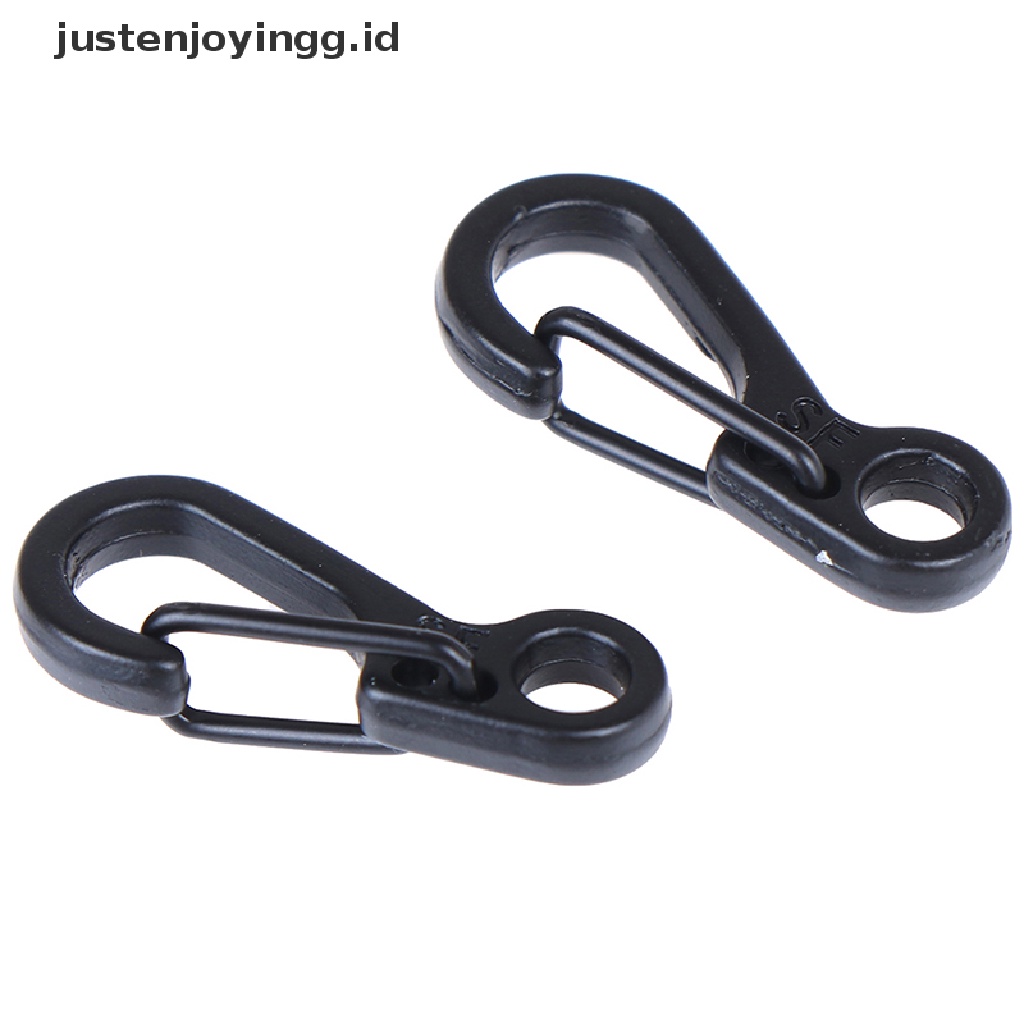 10 Pcs Klip Kait Gantungan Kunci Carabiner Mini Untuk Camping