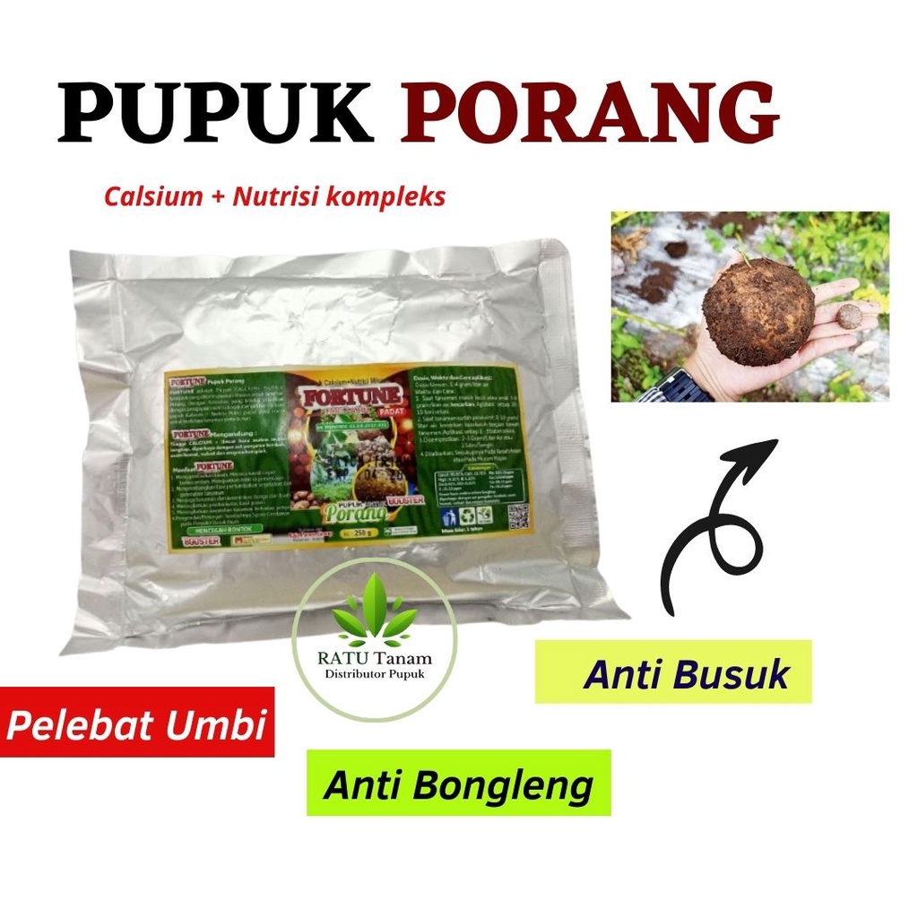 Pupuk Umbi Cepat Besar, Boster Porang Pupuk Booster Porang, Pupuk Perangsang Umbi Porang