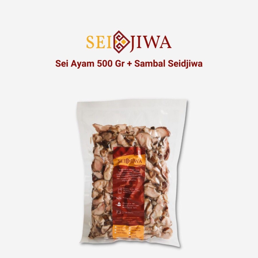 

Sei Ayam Asap 500 Gr + Sambal Seidjiwa