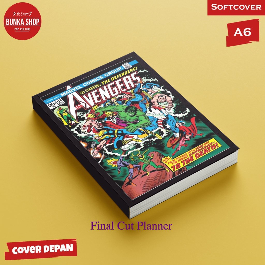 

Pocket Note Marvel Komik Klasik Avengers A1 Softcover A 6 Buku Tulis Catatan Notes Agenda Planner Jurnal