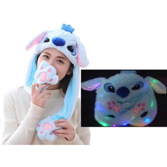 CUCI GUDANG Topi Boneka Lampu LED Cantik Karakter SANTA/Rabbit/Pikachu/Unicorn Dancing  KROP KOREA