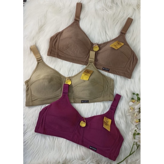 Bra  Fashion Dewasa Bra Wanita Murah BH Busa tipis tanpa kawat Combi | POLOS | TANPA BUSA