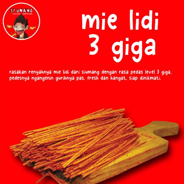 

MIE LIDI KECIL SI UMANG RASA PEDAS 3 GIGA