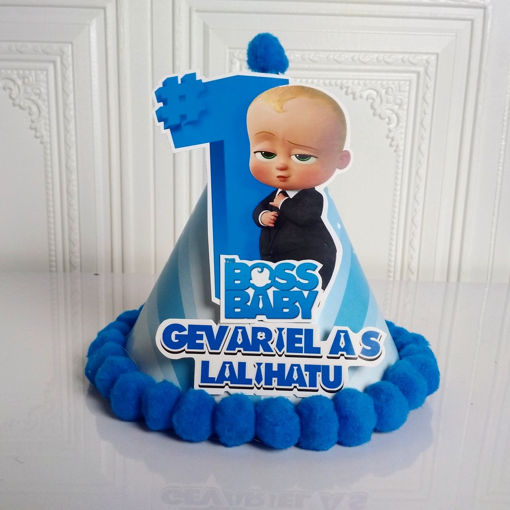 topi spesial baby boss / topi custom baby boss / topi ultah spesial baby boss