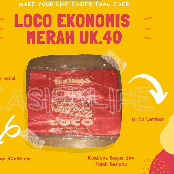 

Plastik Loco Ekonomis Merah 40 Tipis Per Pack