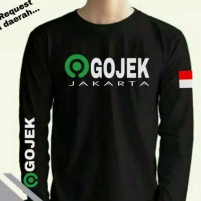 Kaos Tshirt Lengan Panjang Gojek