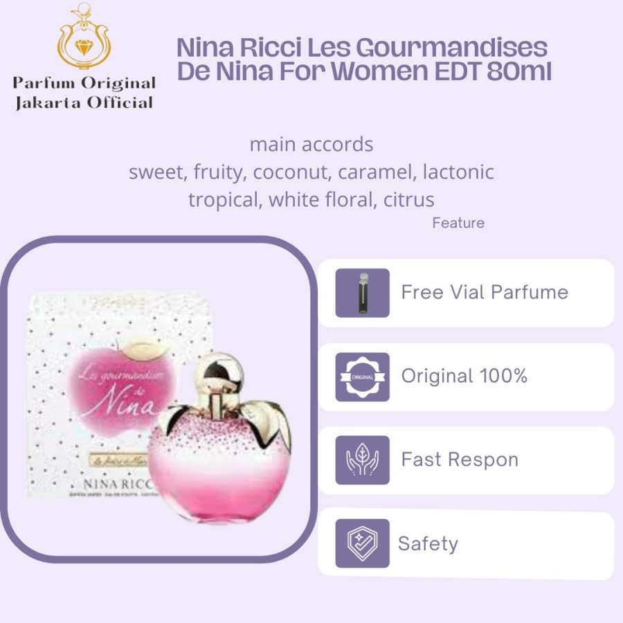 Parfum Parfume Perfume Asli Perawatan Kecantikan Original Import Branded Wanita Perempuan Cewek Nina