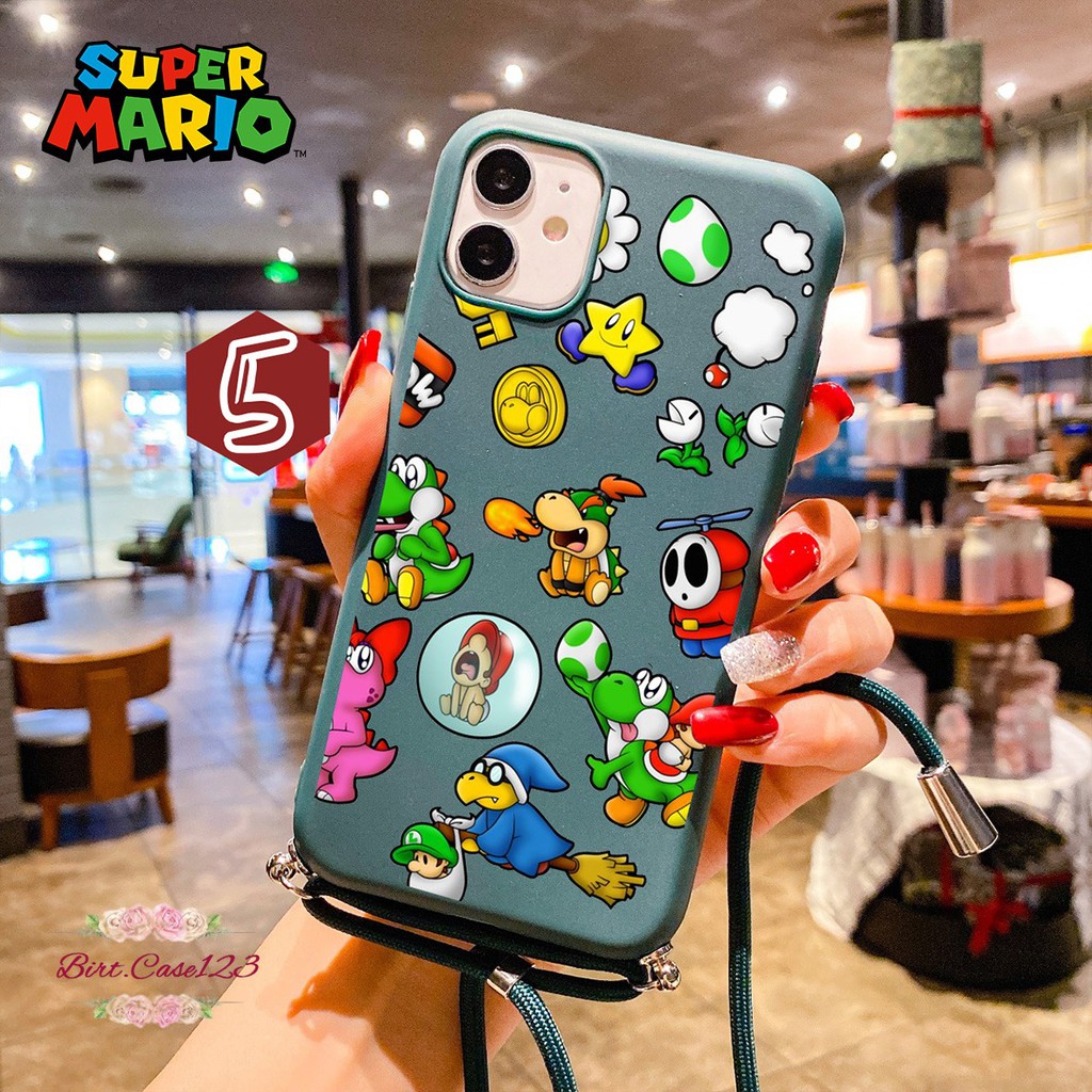 Softcase Slingcase Tali Lanyard Candy SUPER MARIO Xiaomi Redmi 3 4a 5+ 5a 6 6a BC3907