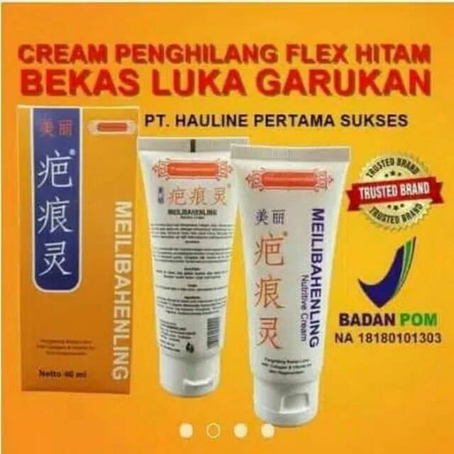 MEILIBAHENLING PENGHILANG FLEK HITAM &amp; BEKAS LUKA - MEILIBAHENLING NUTRITIVE CREAM ORIGINAL BPOM