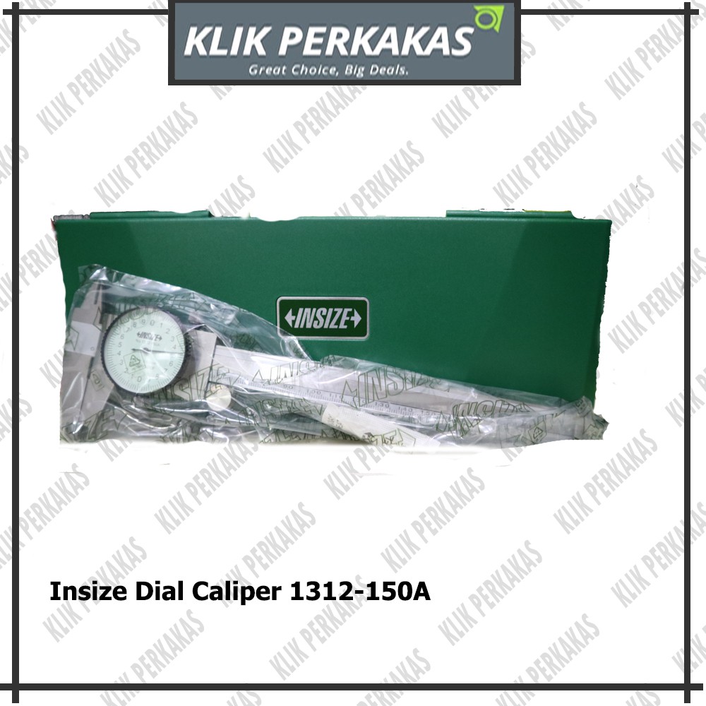 Insize 1312-150A Dial Caliper 0-150mm Sigmat Jangka Sorong 150mm