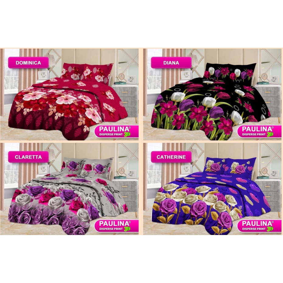 ❤ IJN ❤ Bonita Paulina Sprei King Size 180x200 cm Seprai Motif Terbaru