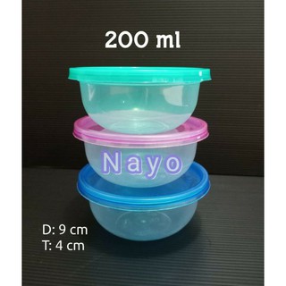 Cup Puding 200ml Warna 25 Pcs Cup Plastik Food Container Mangkok Plastik Shopee Indonesia