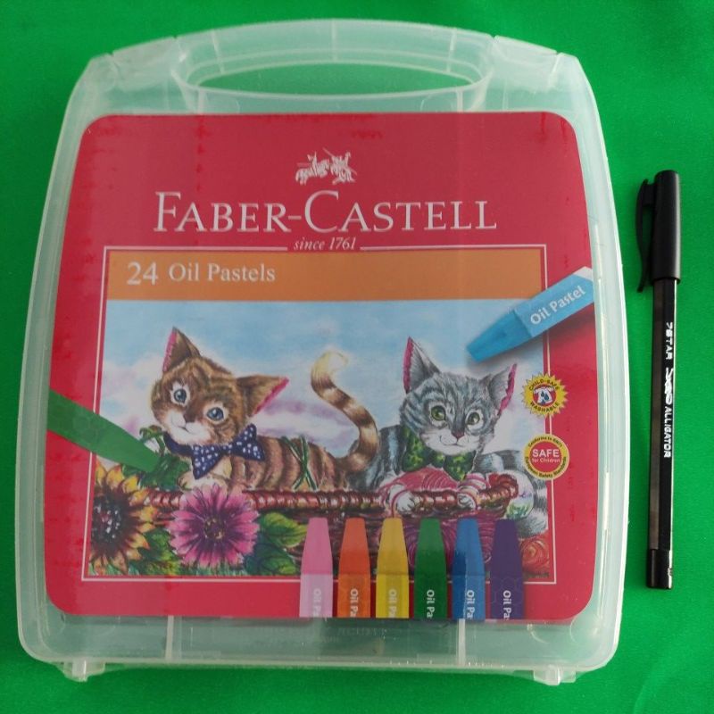 

PROMO!!! Crayon Oil Pastel Faber Castell 24 Warna ECO Free Packing Kardus