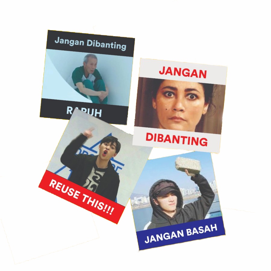 

Meme Sticker | Label pengiriman - Uk. 5 x 5 cm