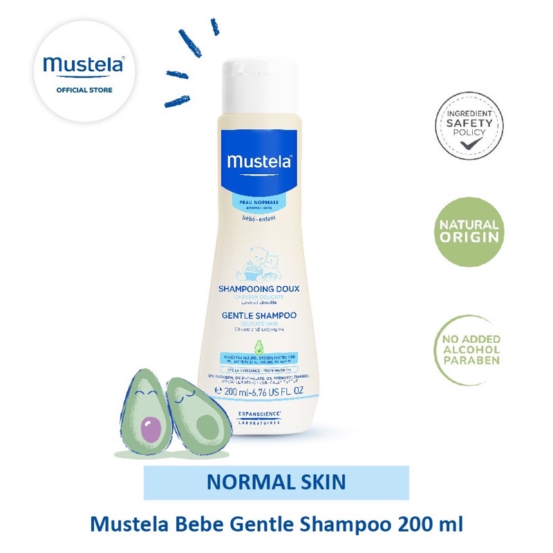 Mustela Facial Cream Barier Cream Diaper Rash Cream Bebe 2 in 1 Cleansing Gel Hair and Body Wash Shampoo Sabun Bayi Kulit Sensitif