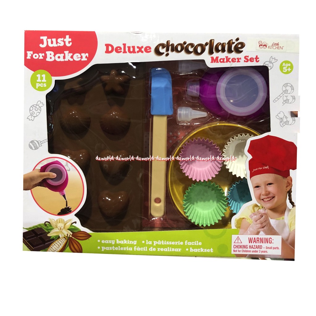 Just For Baker Deluxe Chocolate Set Mainan Cetakan Coklat Isi 11 Pcs