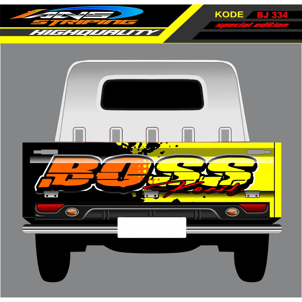 STIKER GRANMAX PICK UP / DECAL STICKER BAK BELAKANG GRANMAX / STIKER GRANMAX BOSS MUDA