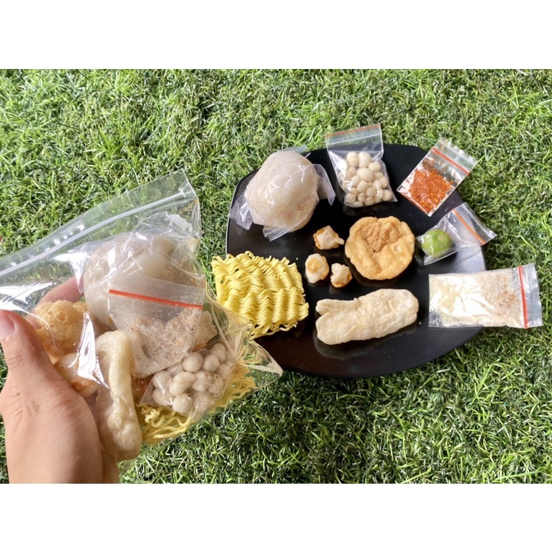 Baso Aci / Boci Beranak Ayam suwir/ Baso aci Jumbo Ayam Suwir Larva TERMURAH