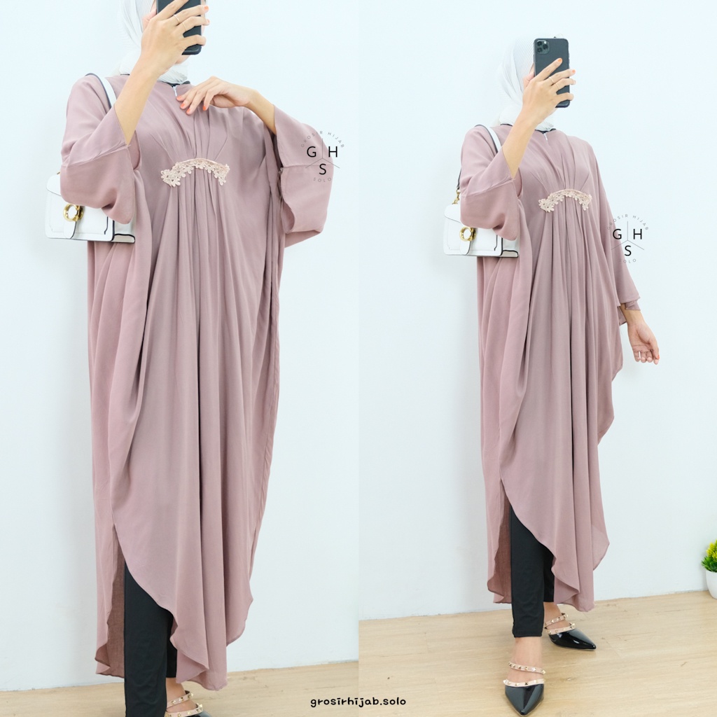 (DBY) GAMIS KAFTAN SEZANA OVERSIZE DRESS WANITA PANJANG