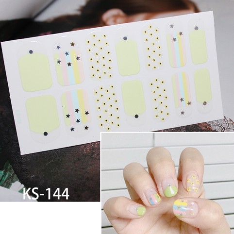 14Pcs/Stiker Kuku Murah / Nail Art Sticker / Nail Art Stiker / Nail Art &amp; Sticker KS Series V2