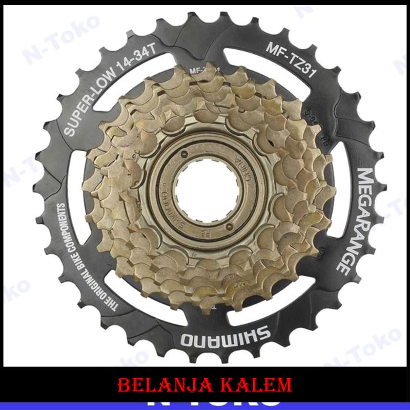Sprocket Sepeda 7 Speed Shimano MF-TZ31 Megarange 14-34T  PALING MURAH