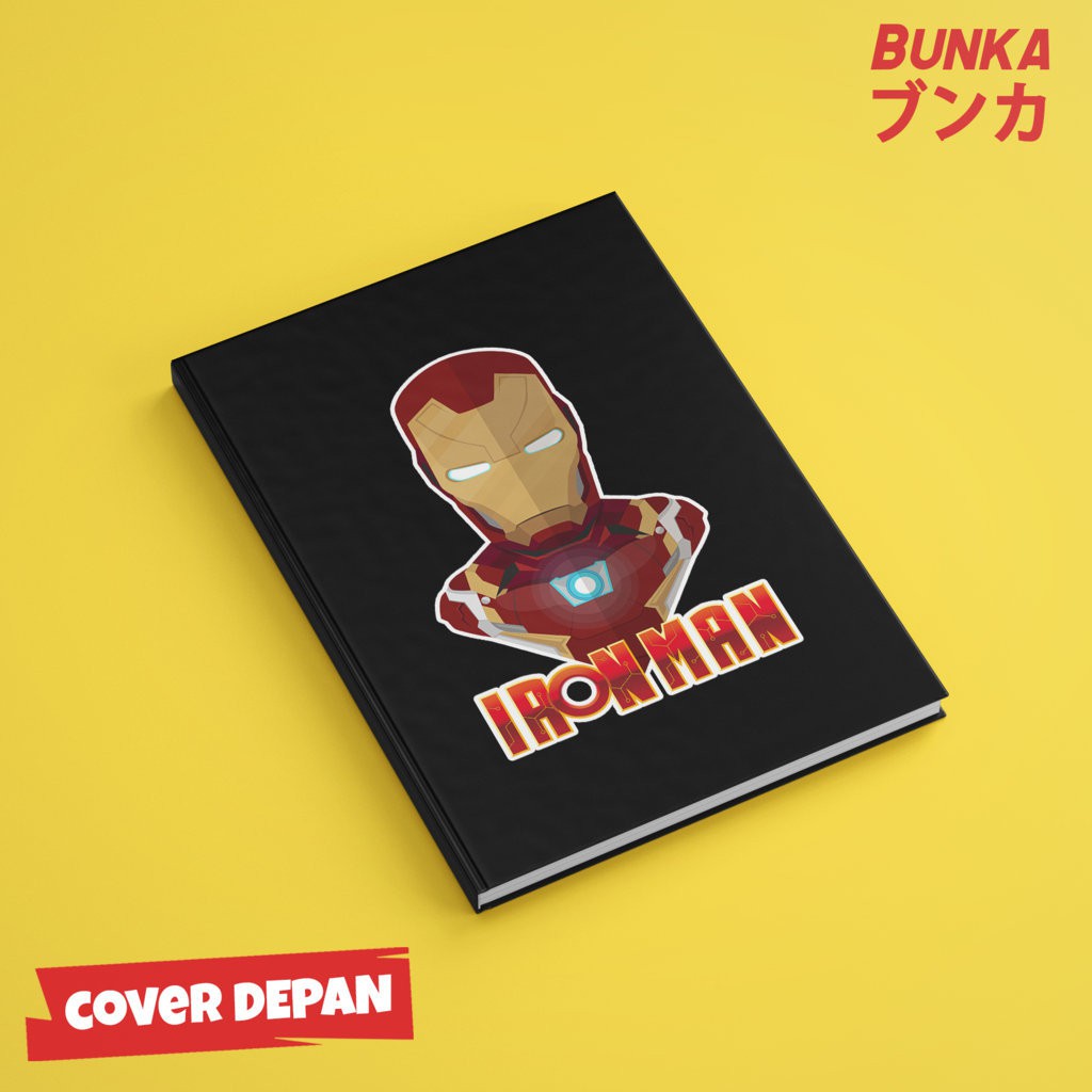 

Notebook Marvel Character Design Iron Man Hardcover A5 Buku Tulis Catatan Note Agenda Planner Jurnal