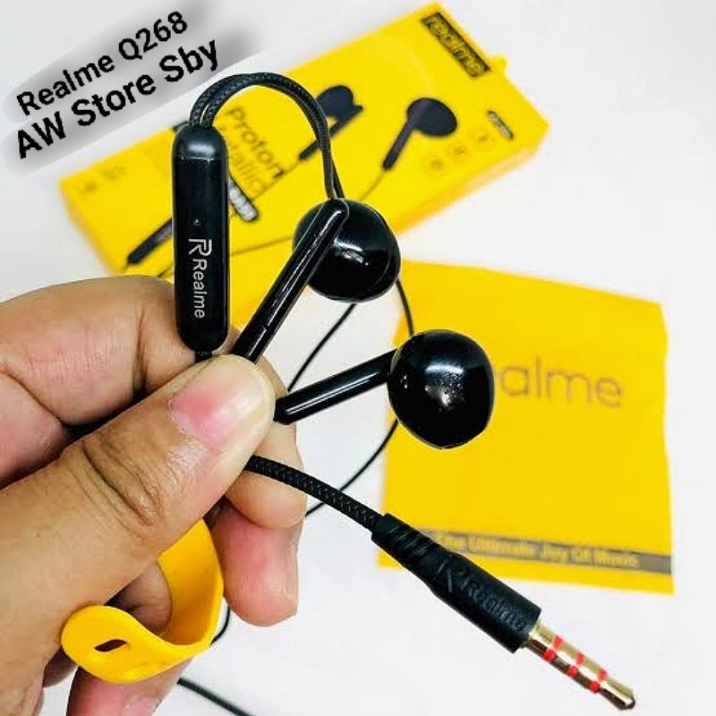 EARPHONE REALME HiRes AUDIO BASS STEREO HEADSET REALME 5/5i/7/7i/C3/C11/C12/C15/C17/C20/C21/C25/C31/C35