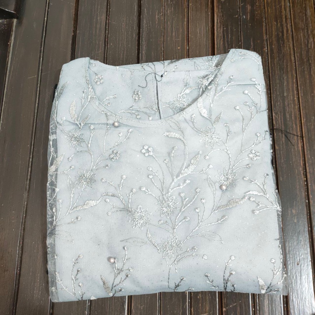 (termurah - Ori & Real Pic! Busui_3 Warna) Batik Couple Andhini Kebaya Couple Brukat Anabel - Bs073