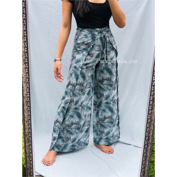 wrap pants rayon motif | celana kulot lilit motif