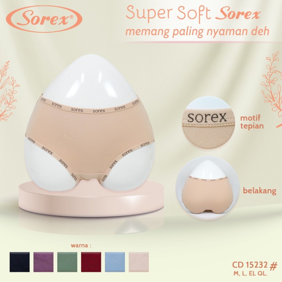 BRA SET SOREX TANPA KAWAT CUP B 17232  CELANA DALAM SOREX 15232 BH SET WANITA SUPER SOFT