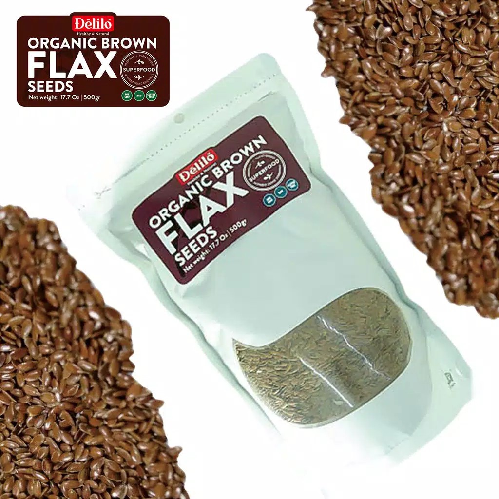 

Flaxseed 500gr DeliloHealthy / Biji Rami ( Natural Brown Flax )