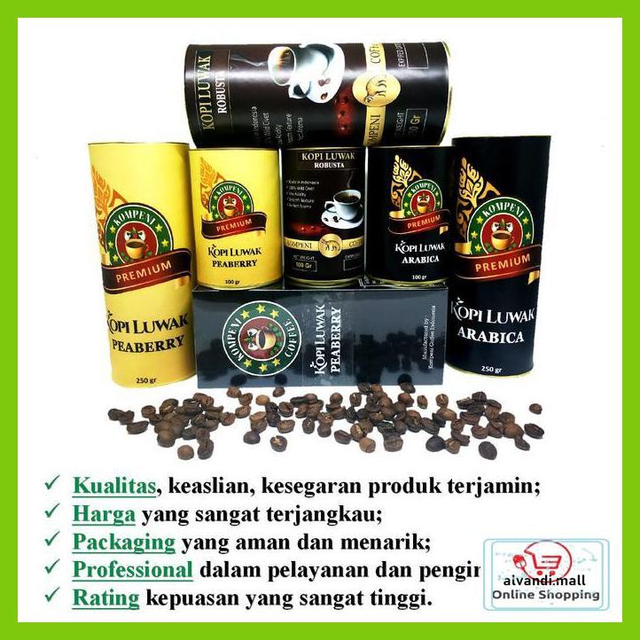 

57Ryr66- Kopi Luwak Liar 250Gram (Bukan Luwak Peliharaan) - Bubuk T7Tfhty-