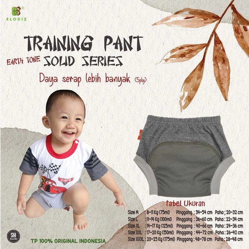 Training Pants Klodiz S M L XL XXL XXXL Ecer Celana Toilet Training / Celana Latihan Potty Training