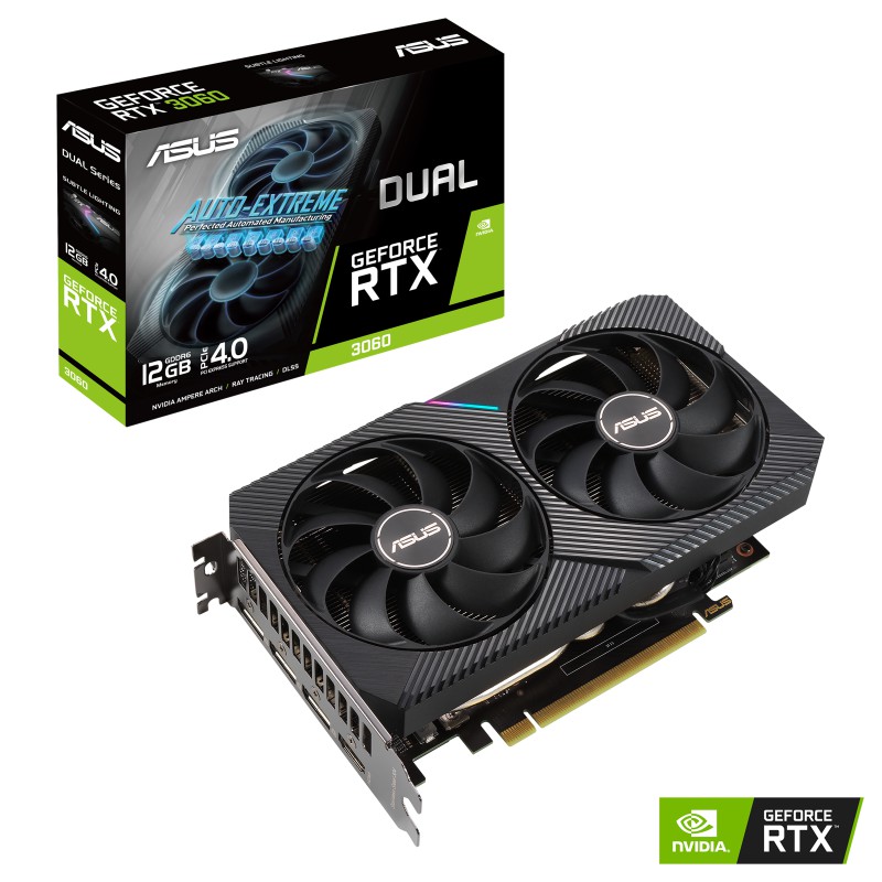 Vga Asus Dual RTX 3060 12GB - Asus Geforce RTX 3060 12 Ddr6 - Asus Geforce RTX3060 12GB