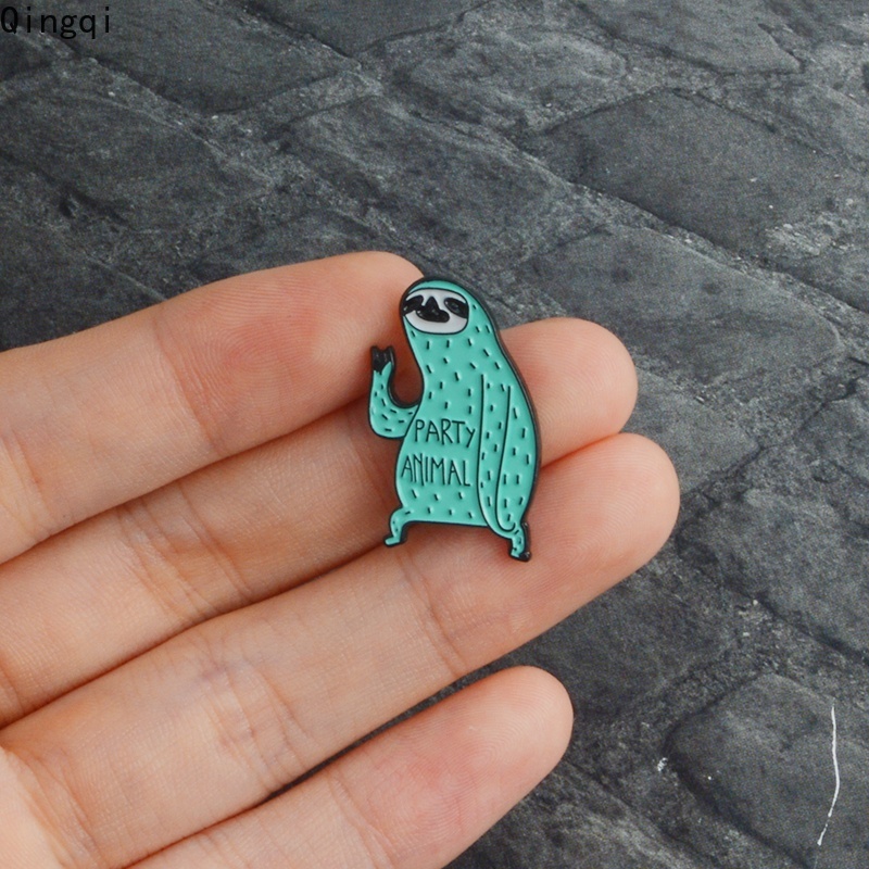 Bros Pin Enamel Bentuk Hewan Sloth Untuk Anak