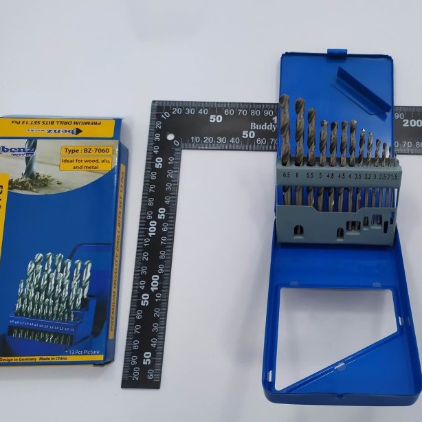 MATA BOR BESI SET ISI 13PCS BENZ/DRILL BITS