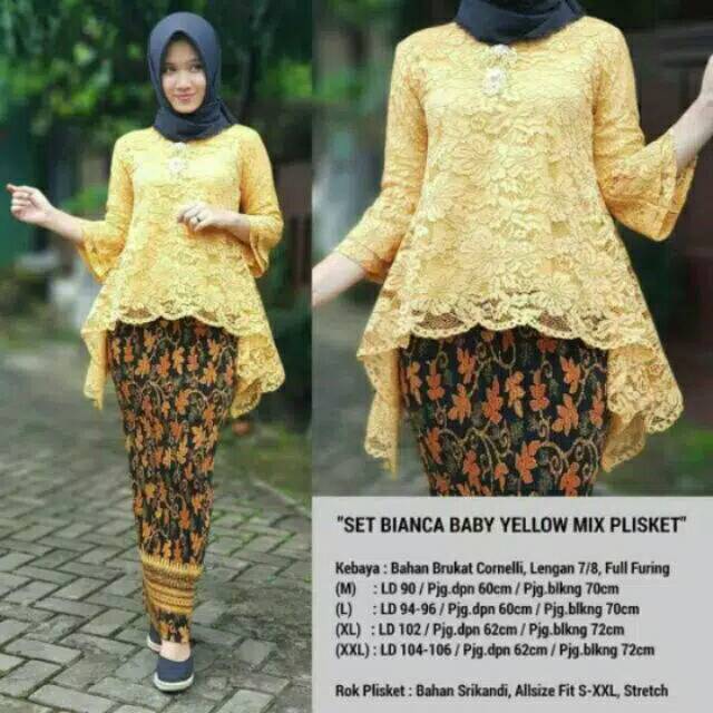 KEBAYA SET BIANCA BURKAT MIX/KEBAYA /BATIK/KONDANGAN/KEBAYA BROKAT