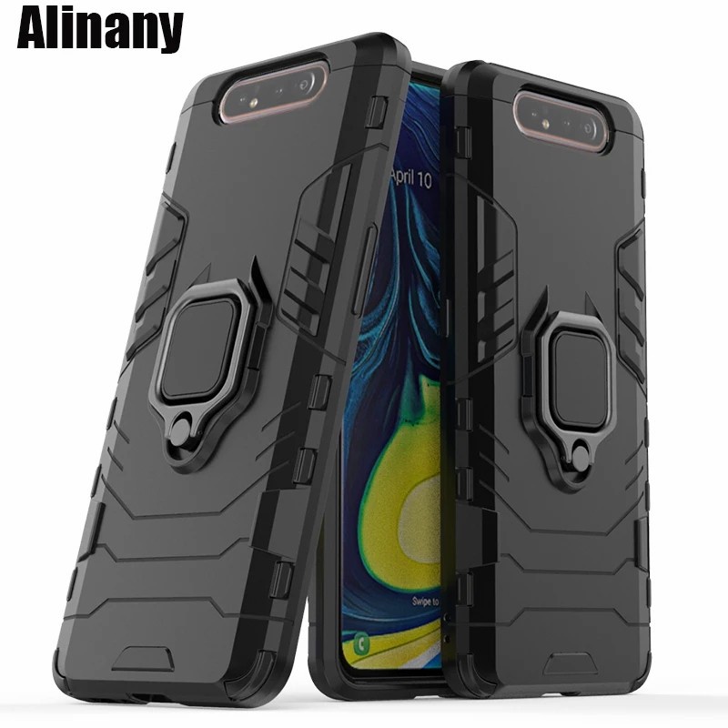 CASE SAMSUNG A80 RUGGED ARMOR ROBOT STANDING IRING